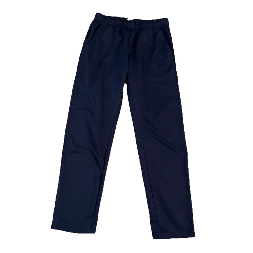 Nike Therma Fit‎ Track Pants Medium Fleece Lined Drawstring
